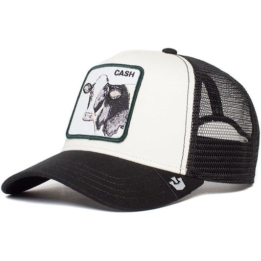 GOORIN BROS. CASH BLACK/WHITE TRUCKER HAT