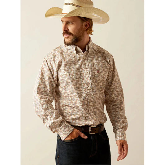 Ariat Men’s Brick Tan Greely Long Sleeve Shirt