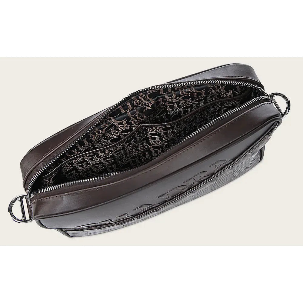 Cuadra Brown Alligator Crossbody Bag