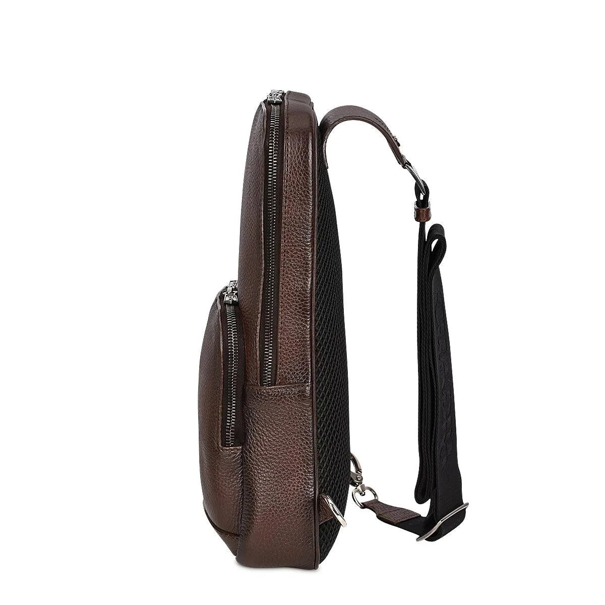 Cuadra Brown Deer Leather Crossbody Bag