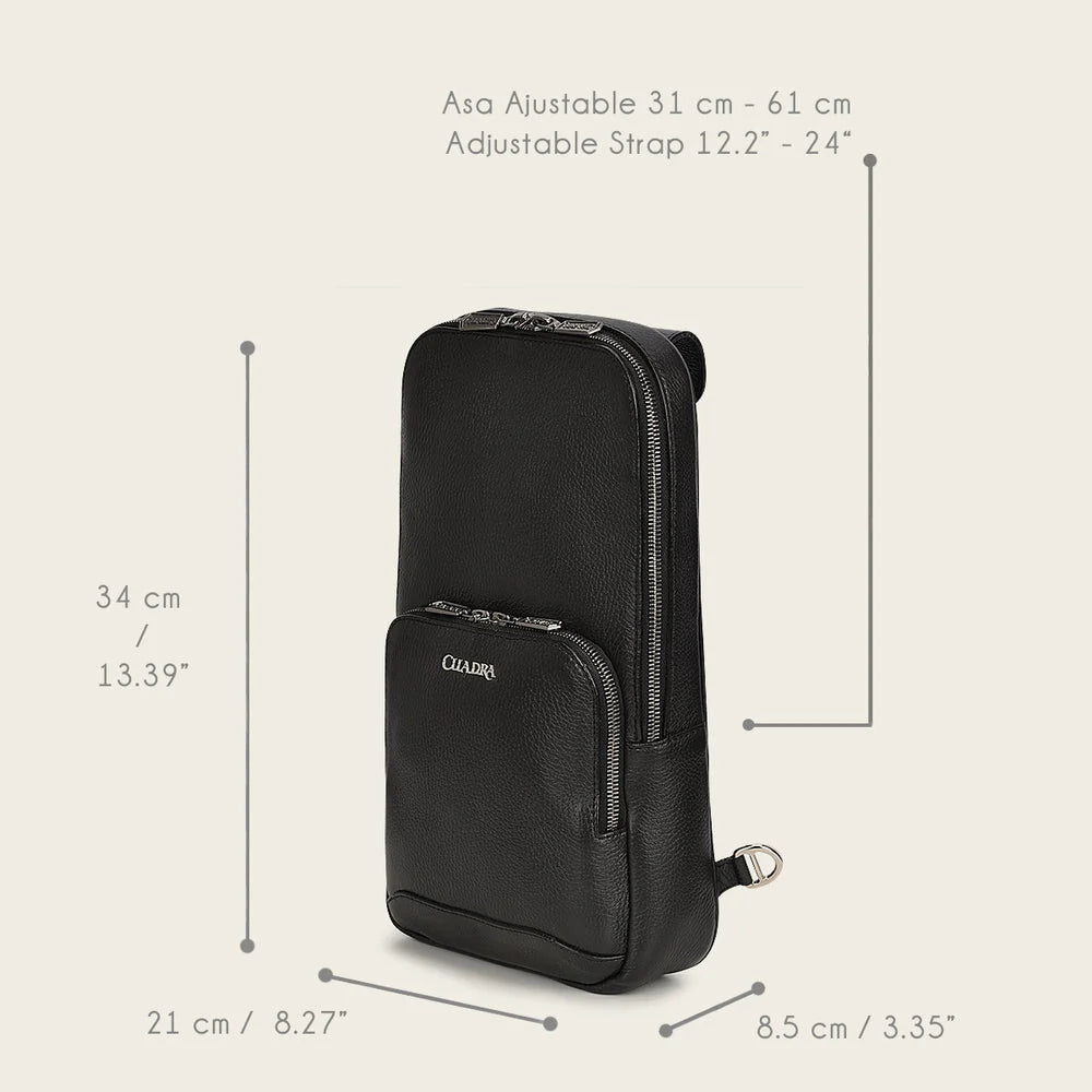 Cuadra Black Deer Crossbody Bag