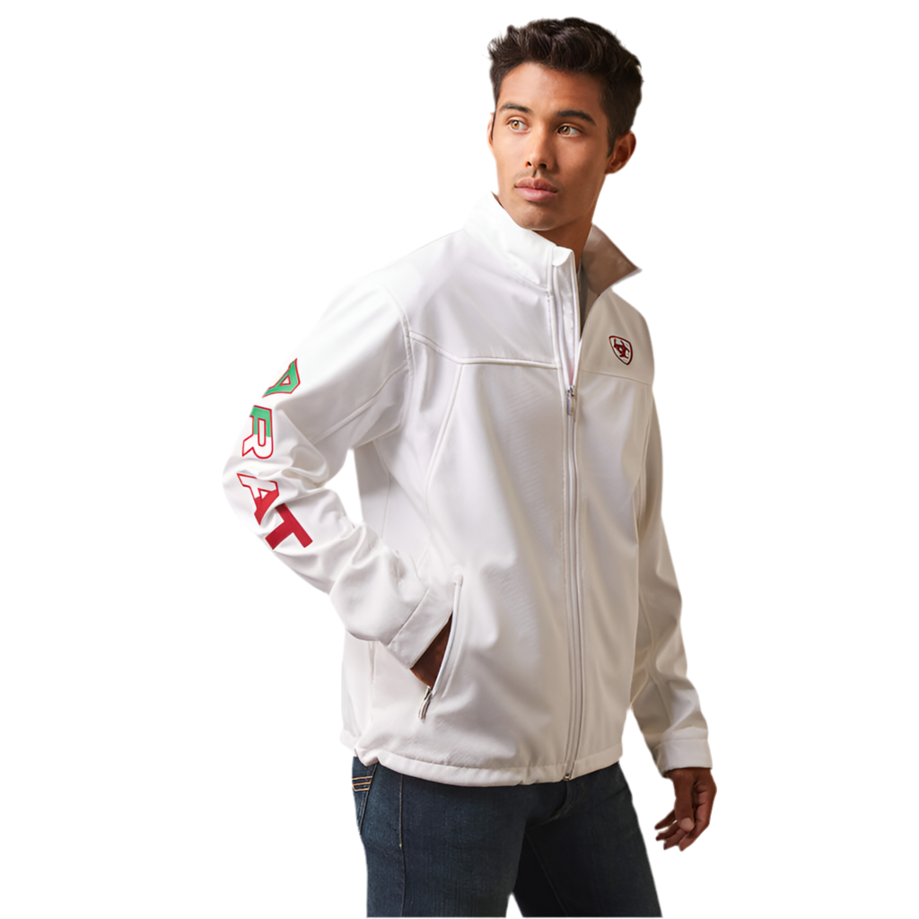Men's Team Softshell Mexico White Jacket