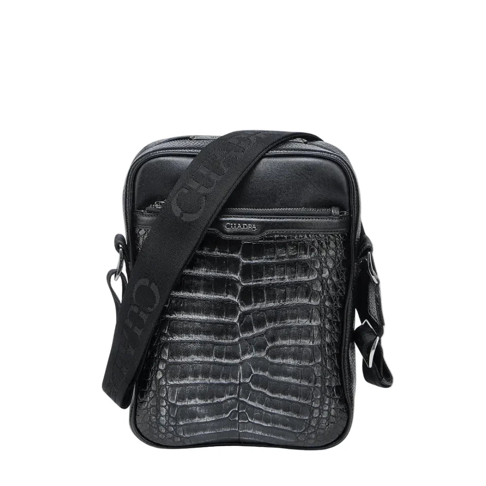 Cuadra Caiman Silver and Black Bag