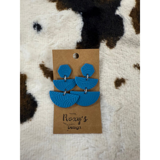 Clay Blue Earrings