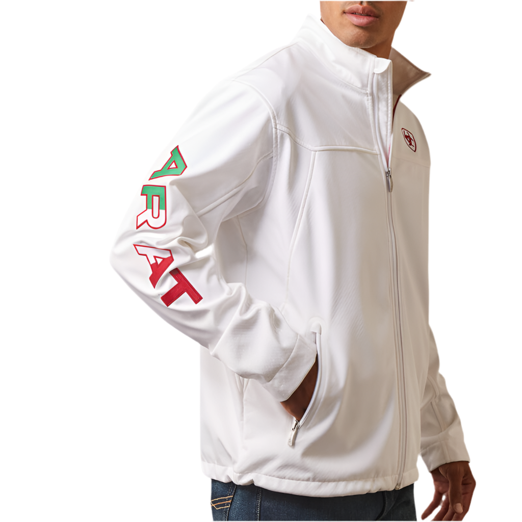 Men's Team Softshell Mexico White Jacket