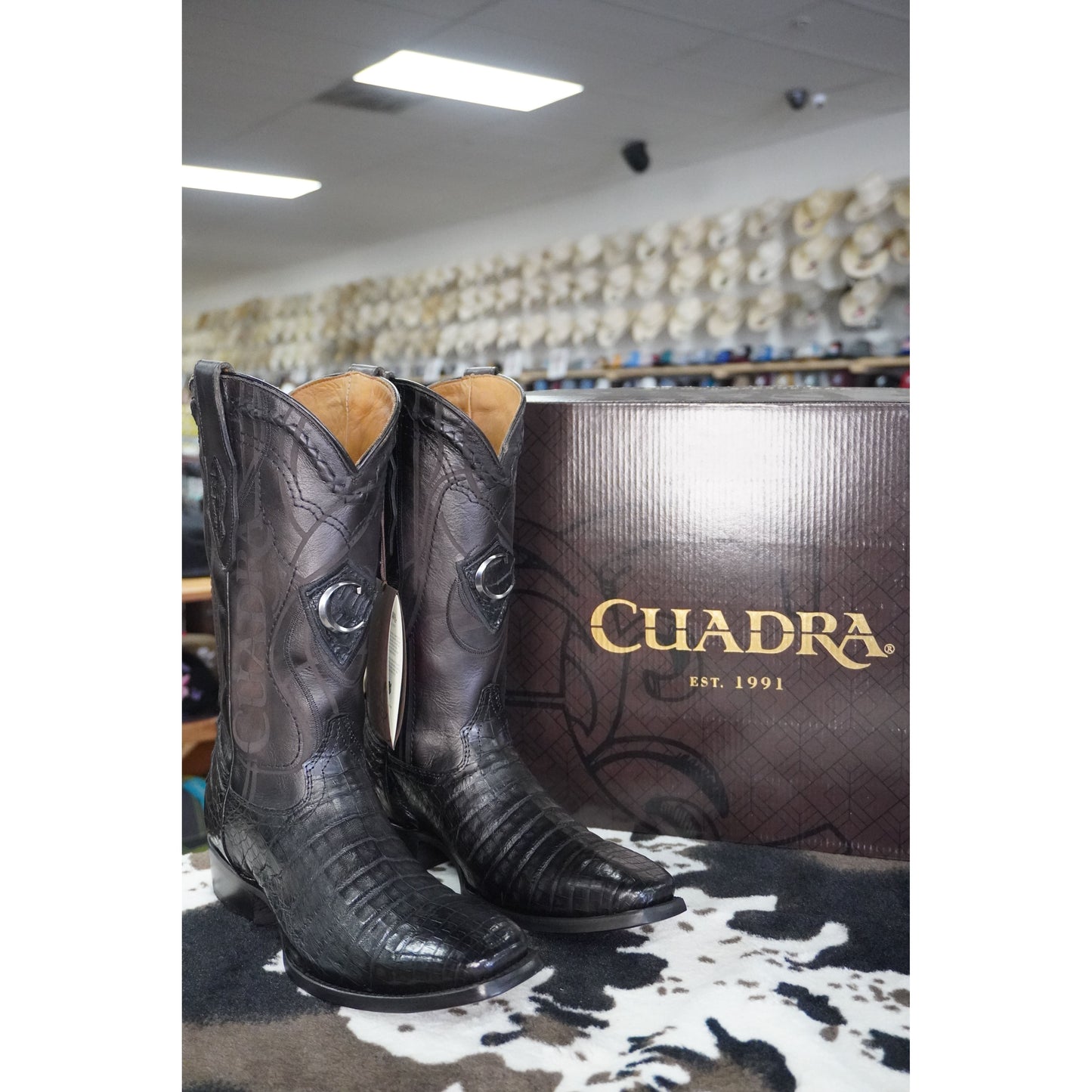 Cuadra Hombre Bota De Fuscus Lomo Belly Plunge Negro