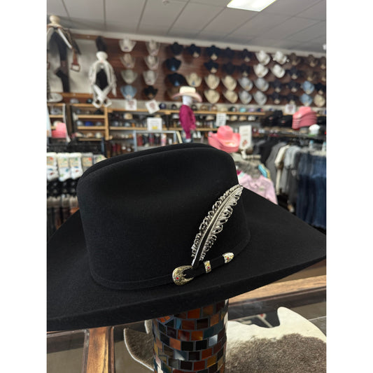 Silver/Silver Hat Feather