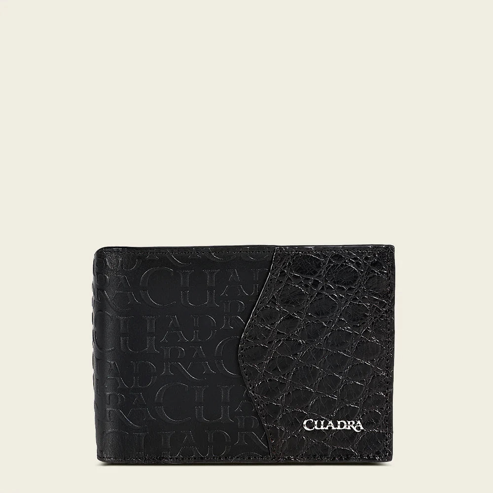 Cuadra Alligator Black Wallet