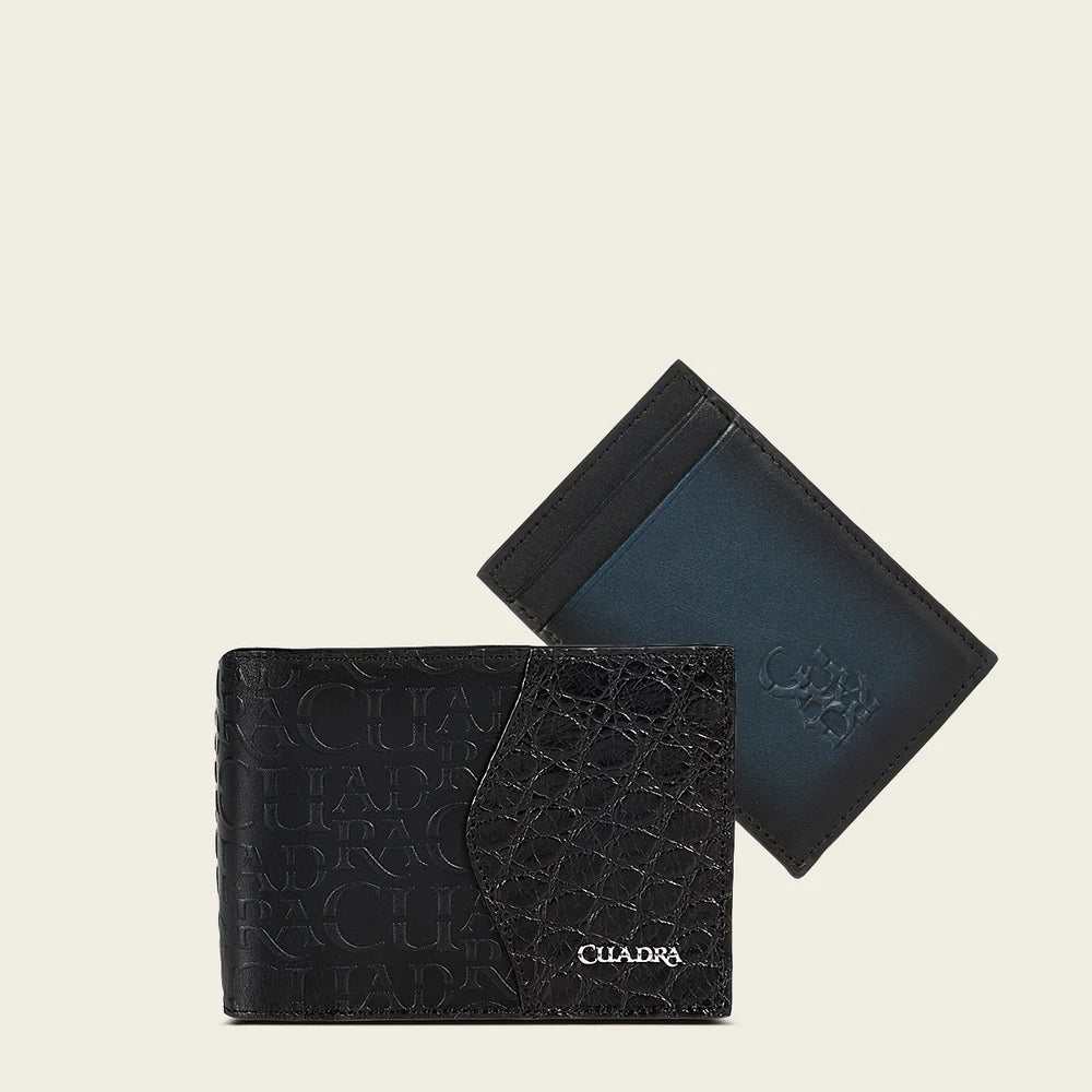 Cuadra Alligator Black Wallet