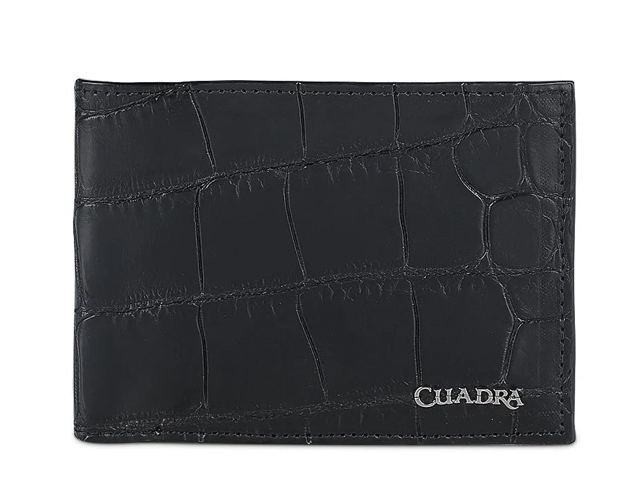 Cuadra Black Alligator Wallet