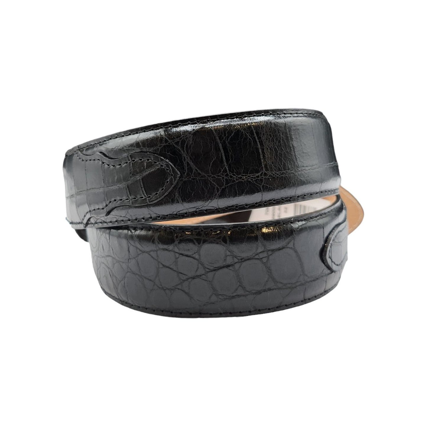 Stetson Black Crocodile Embossed Western Belt