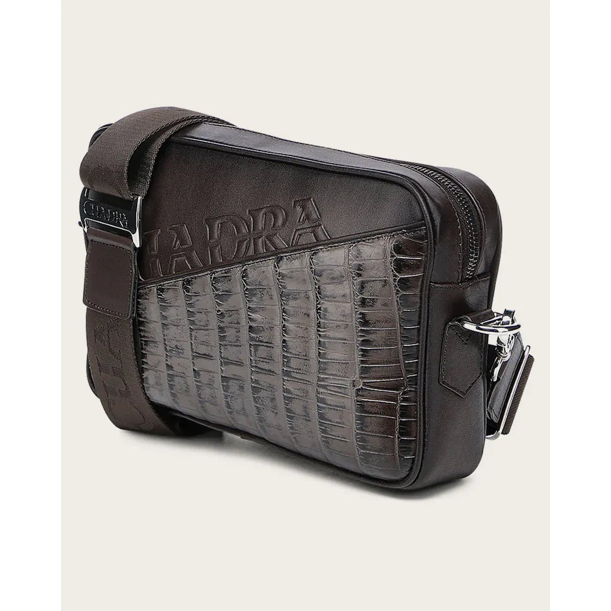Cuadra Brown Alligator Crossbody Bag