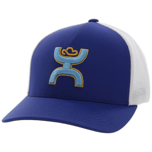 Hooey Coach Blue/White FlexFit Cap