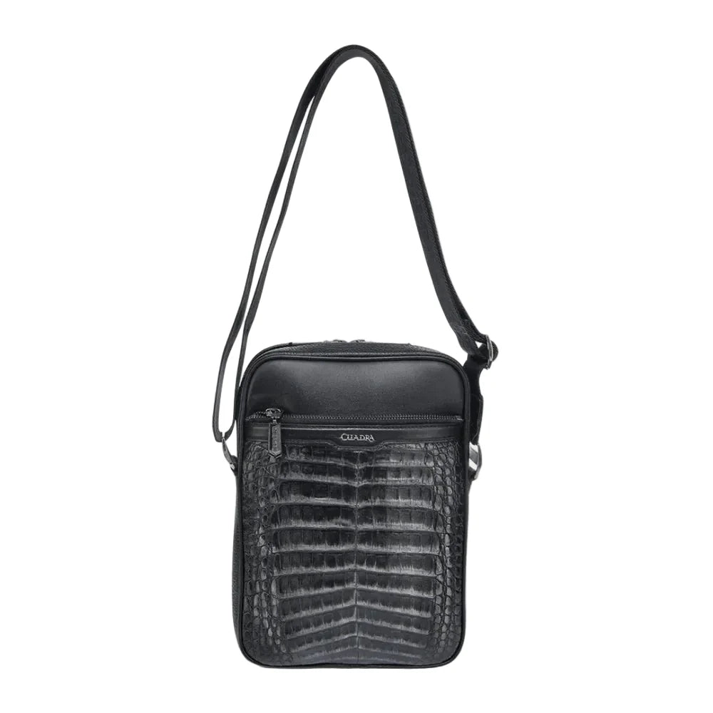 Cuadra Caiman Silver and Black Bag