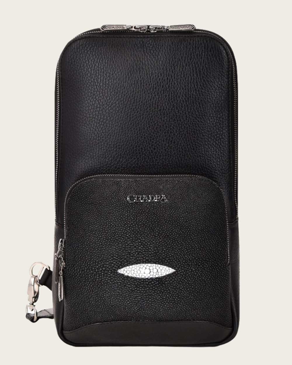 Cuadra Black Stingray Shoulder Bag