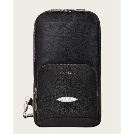 Cuadra Black Stingray Shoulder Bag