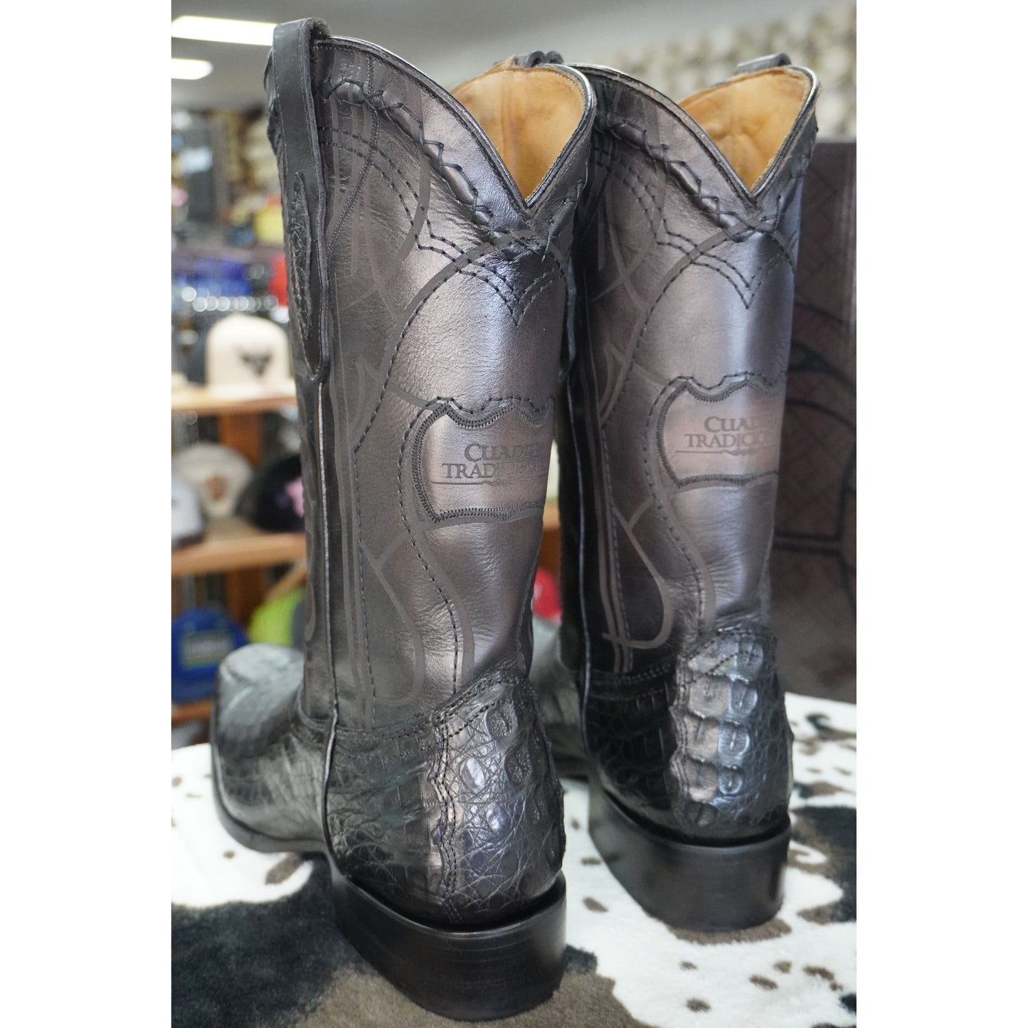 Cuadra Hombre Bota De Fuscus Lomo Belly Plunge Negro