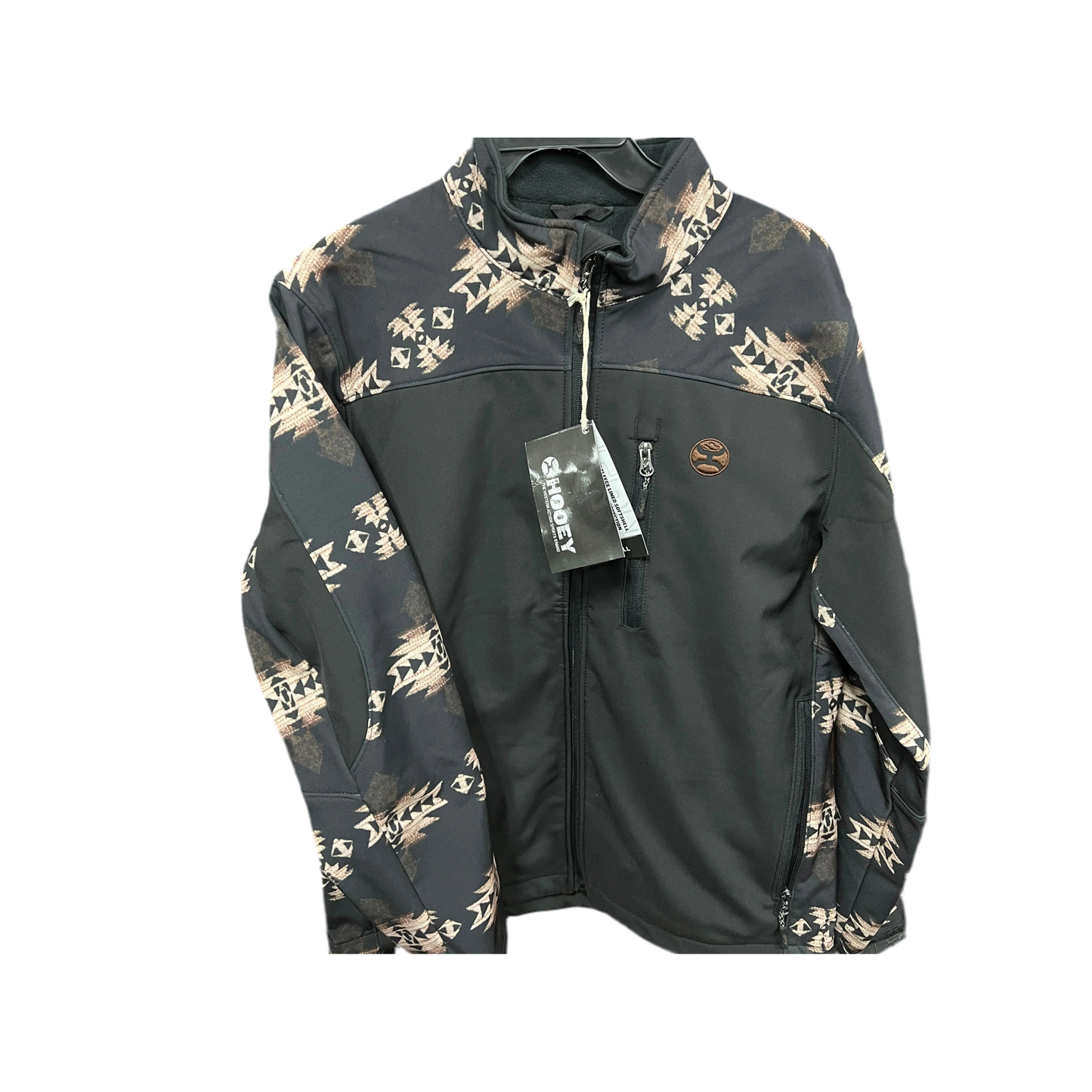 Hooey Men's Softshell Jacket, Black