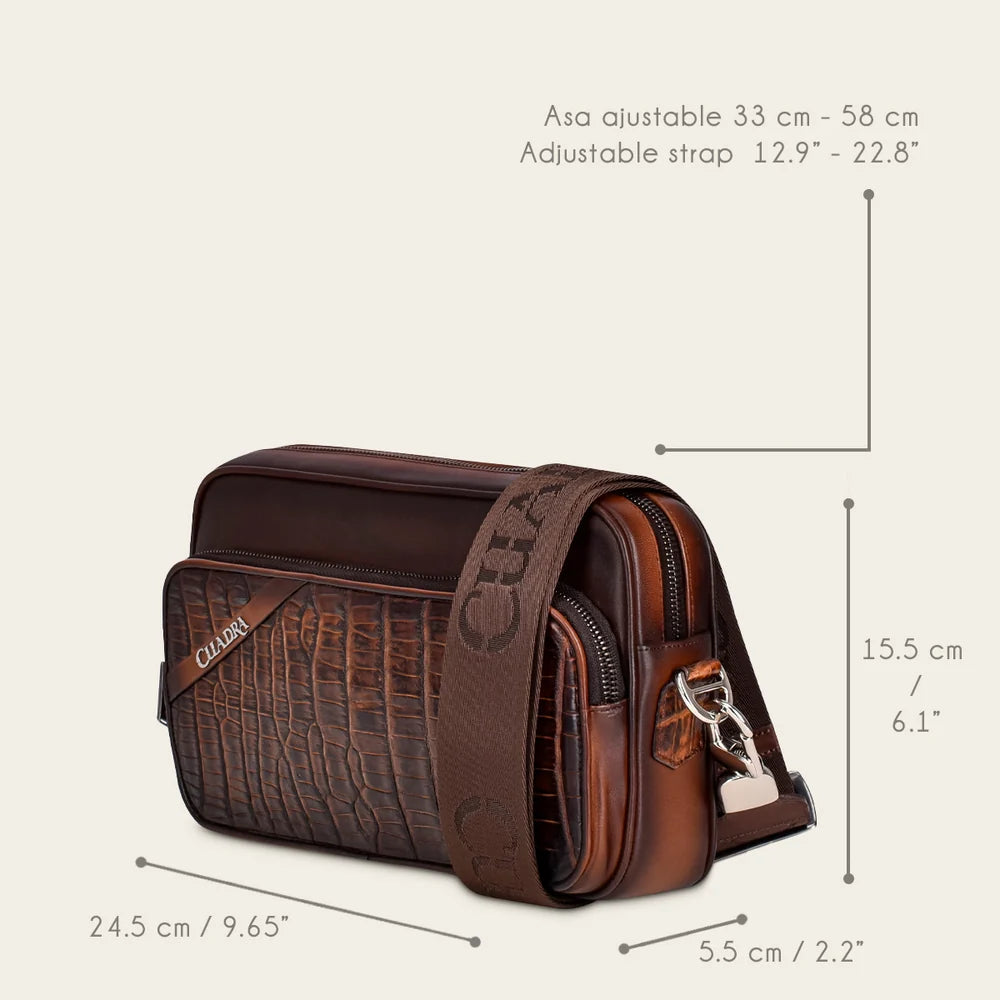 Cuadra Brown Moreletii Shoulder Bag