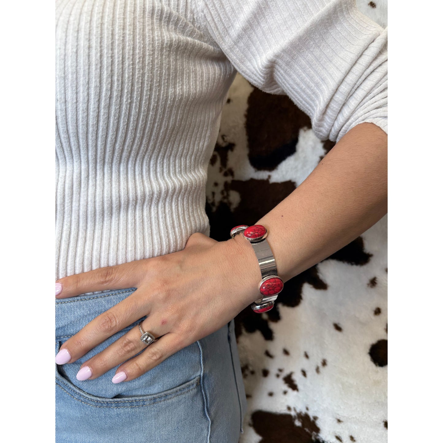 West & Co. Red Bangle Bracelet