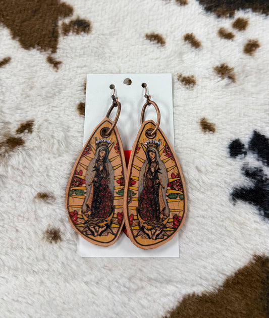 XOXO Art & Co. Guadalupe Leather Earrings