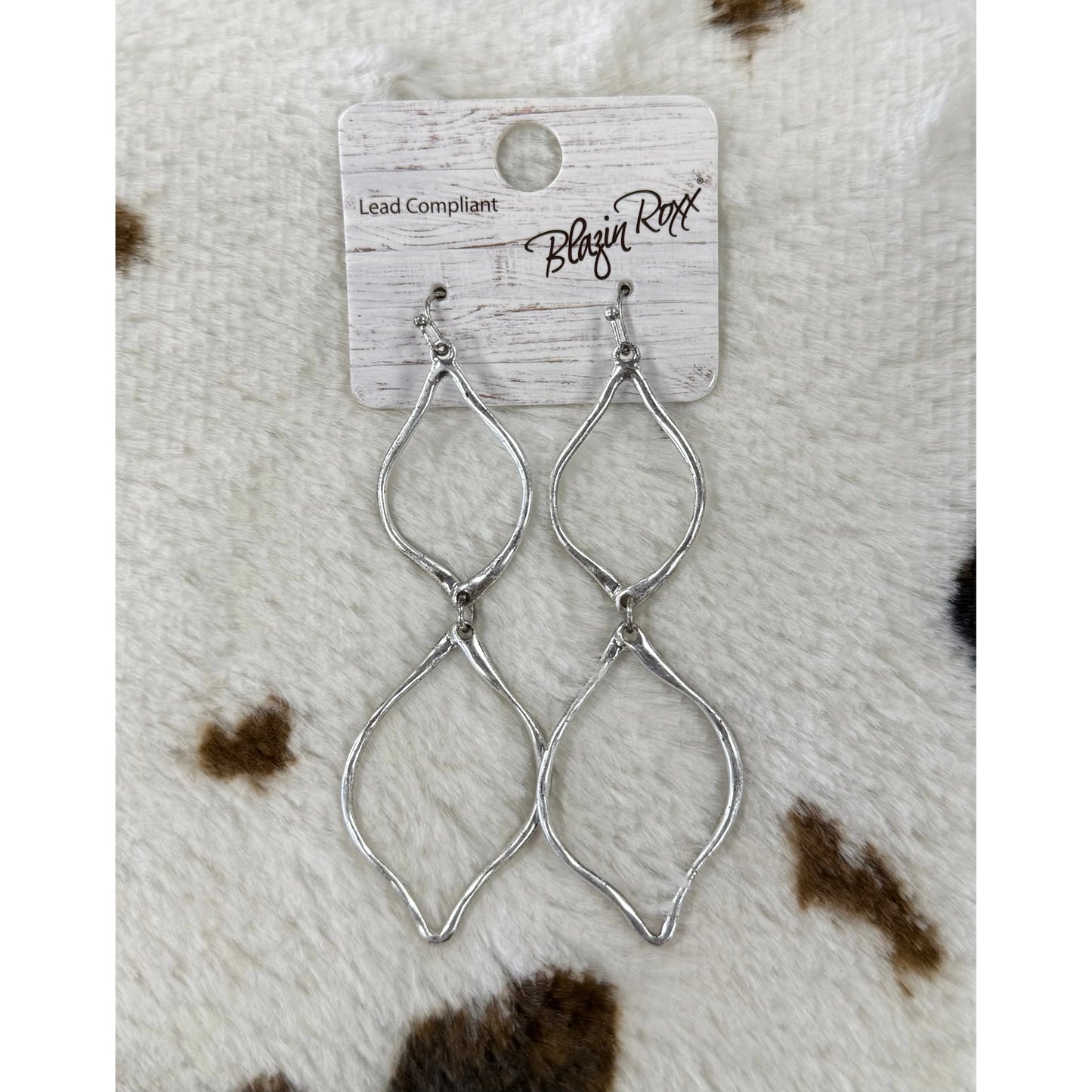 Blazin Roxx Silver Dangle Earrings