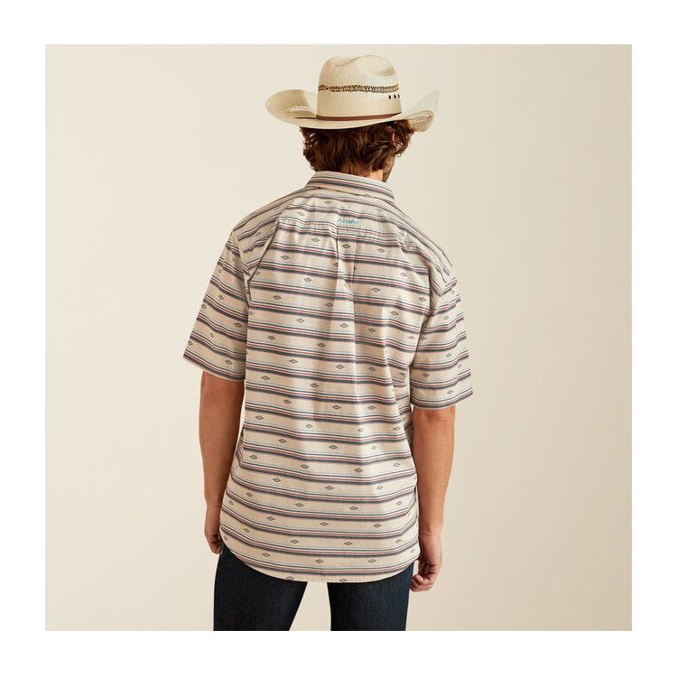 Ariat Men’s Gary Cream Short Sleeve Button Down Shirt