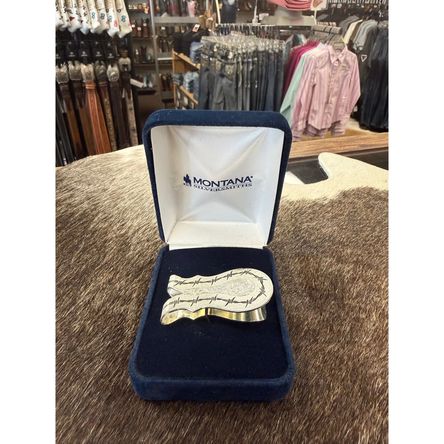 Montana Silversmiths Barbed Wire Money Clip