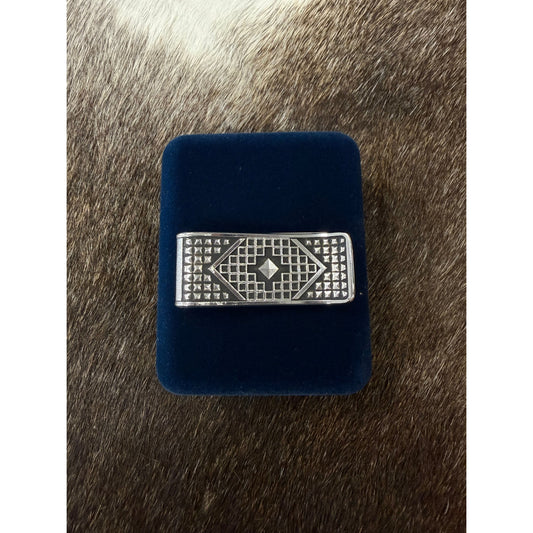 Silver & Black Money Clip