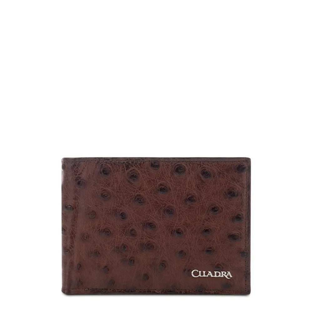 Cuadra Tobacco Ostrich Wallet
