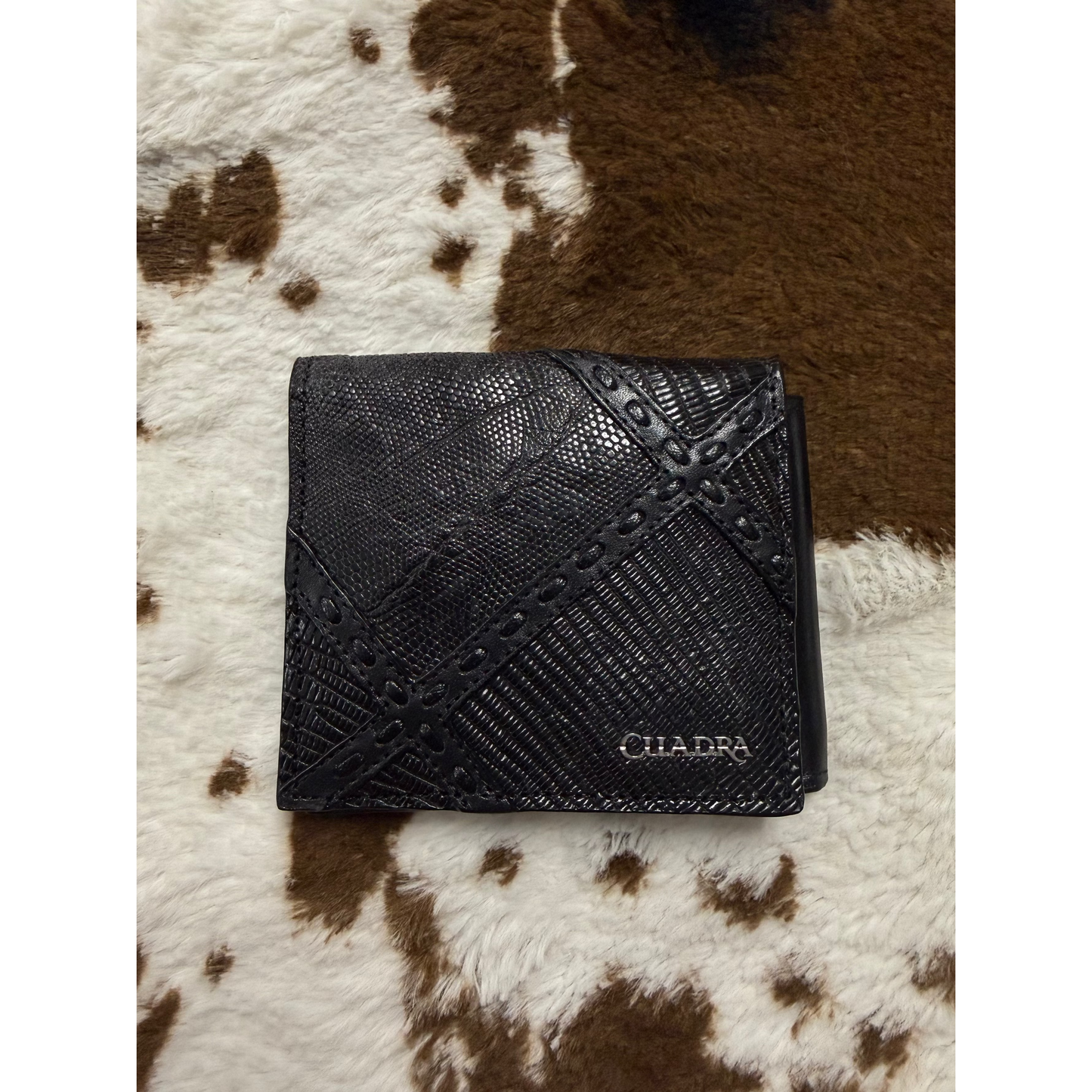 Cuadra Black Lizard Wallet