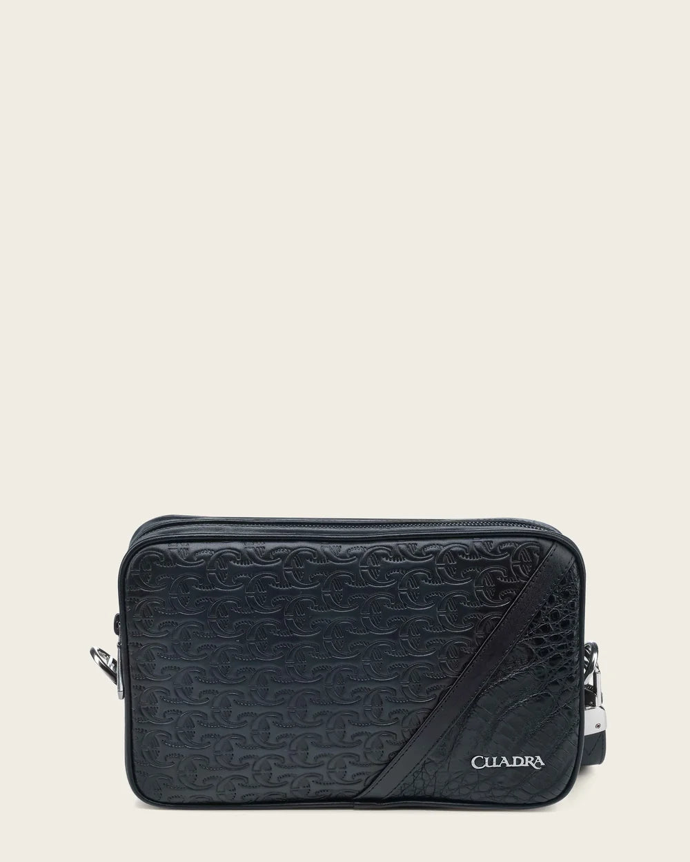 Cuadra Blue Caiman Laser Wrist Bag