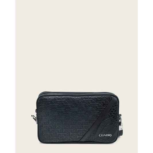 Cuadra Blue Caiman Laser Wrist Bag