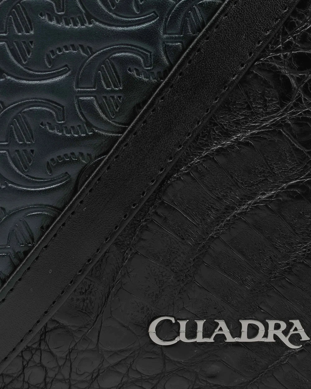 Cuadra Blue Caiman Laser Wrist Bag