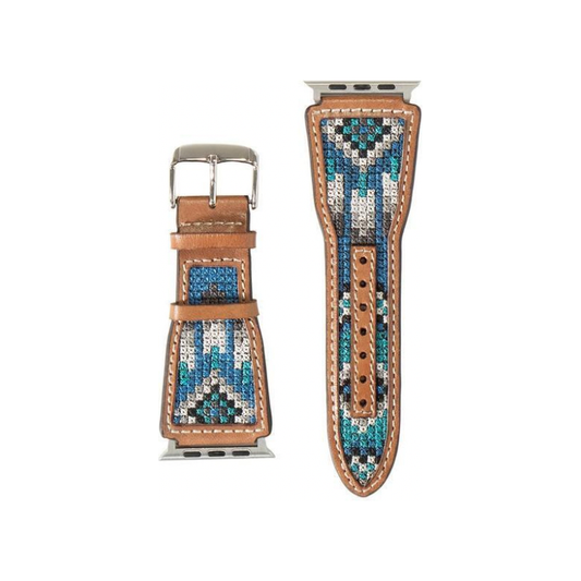 Aztec Embroidery Buckle Men's Watch Band