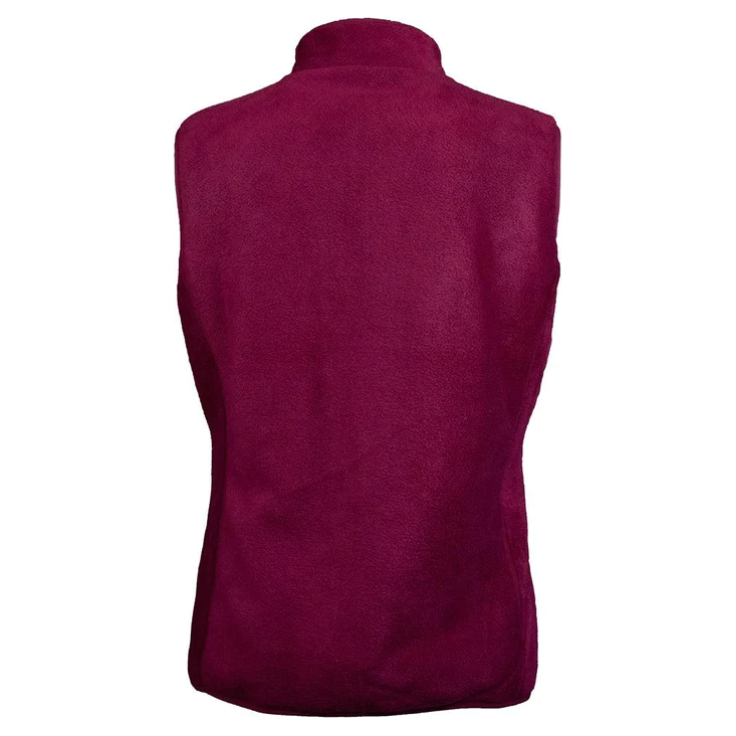 Hooey Ladies Reversible Fleece Vest, Burgundy