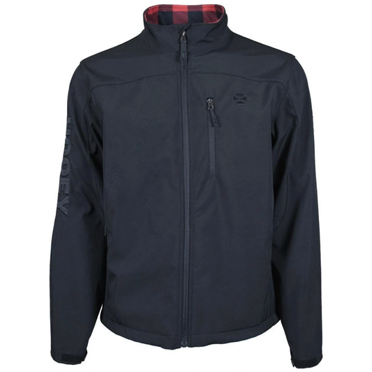 Hooey Mens Softshell Jacket, Black and Red