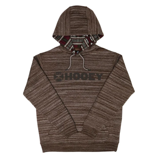 Hooey Mens "Lock-Up," Brown Space Dye Hoody