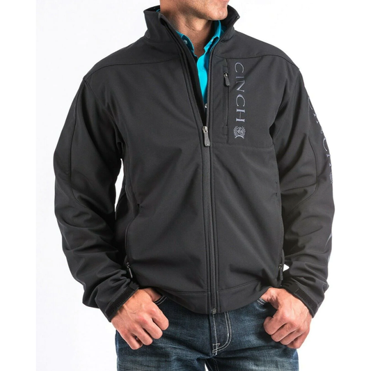 Cinch Mens Black Solid Bonded Jacket