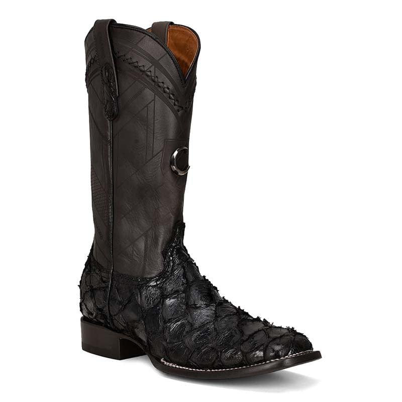 thumbnail image 2 of Men's Piraruco Print Rodeo Cowboy Boots - La Sierra - Leather, Square Toe, Handmade In Mexico 2 of 5