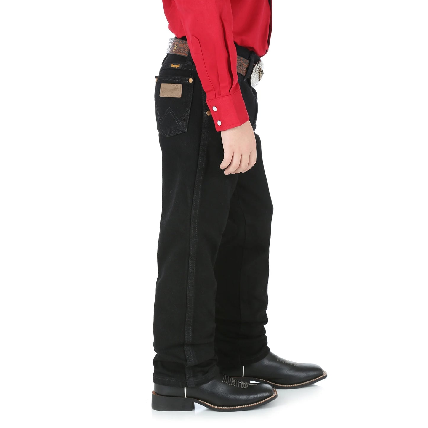 Wrangler Boys Cowboy Cut Black Jean