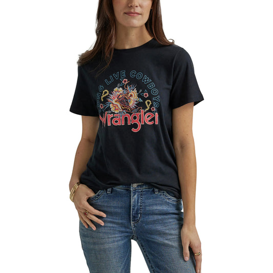 Women's Wrangler Long Live Cowboys Retro T-Shirt