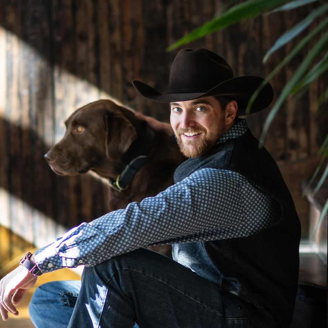 Larry Mahan 5X Fort Worth Black Fur Felt