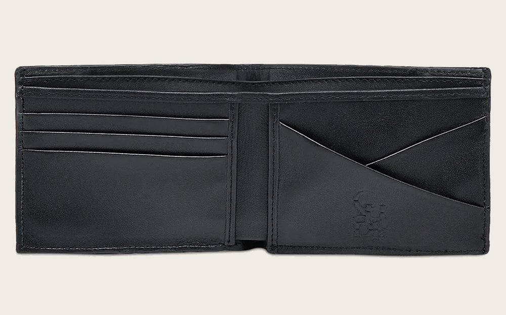 Luxury Men’s Black & Blue Stingray Leather Wallet