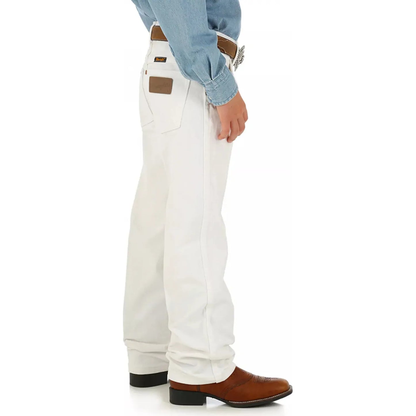 Wrangler Boys Cowboy Cut White Jean