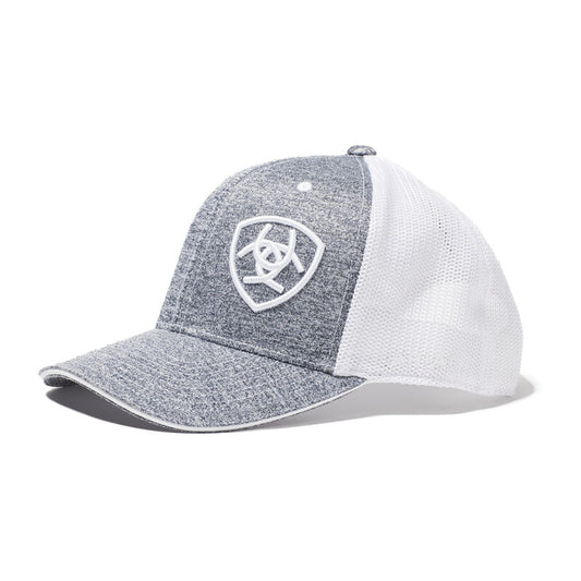 Ariat Grey Heather Offset Logo Snapback Cap