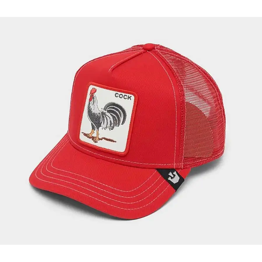 GOORIN BROS. THE ROOSTER RED TRUCKER HAT